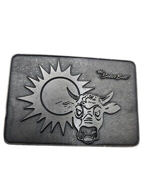 Solar Bull Belt Buckle Vintage Sun Cow Steer Promotional Western Wear